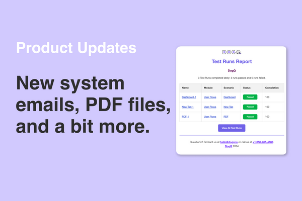 Product Updates: New system emails, PDF files, and other minor updates